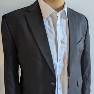 Ralph Lauren Black Suit with Notched Lapel